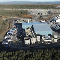 Drone photo of process plant - October 2024